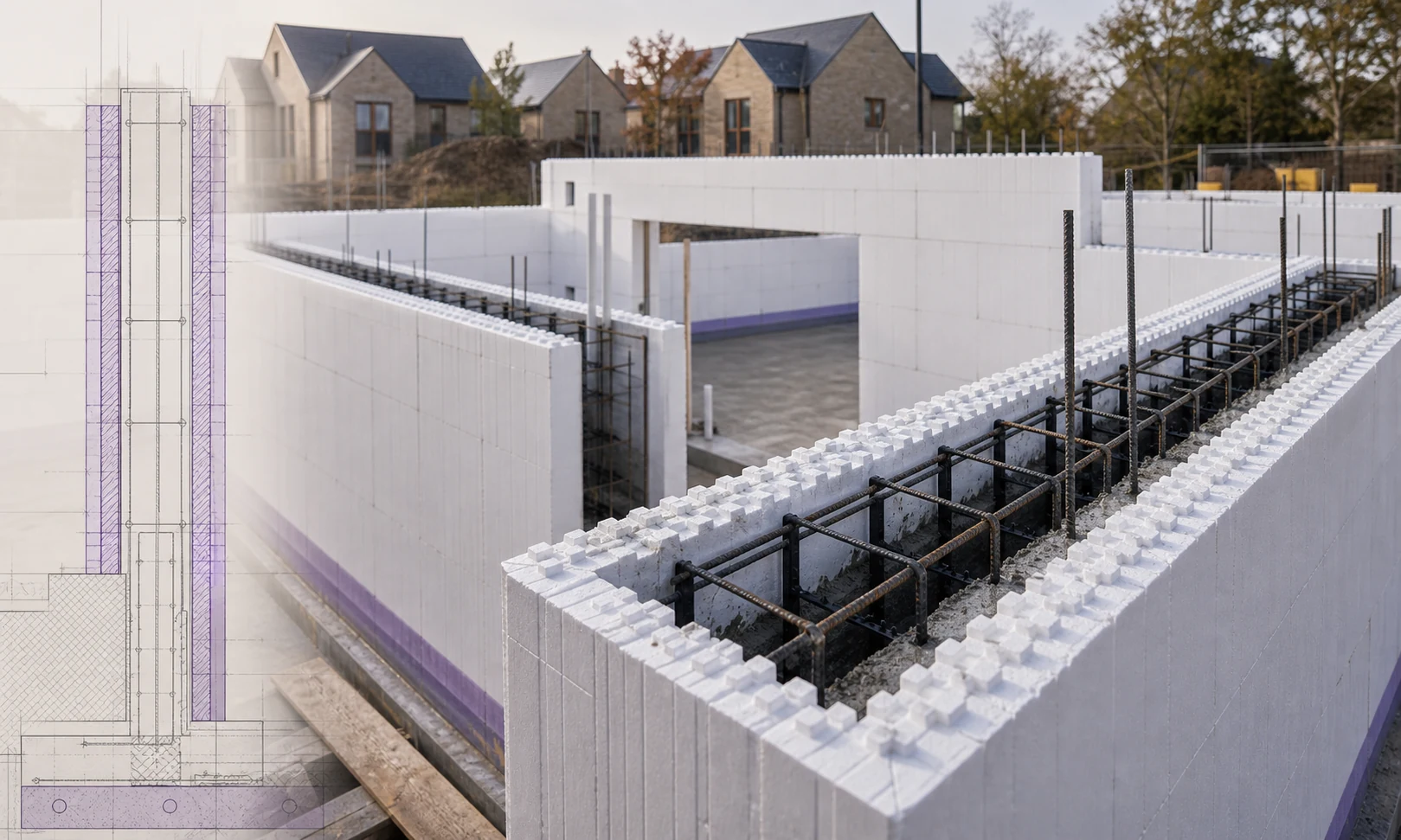 Insulated Concrete Formwork (ICF) service illustration